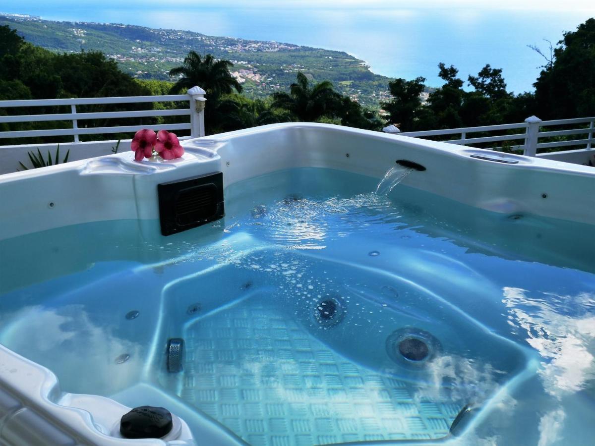 Belavue & Spa Prive, Avec Vue Panoramique Sur Mer, Jardin Creole Paysager, Jacuzzi Prive Bouillante Exteriör bild